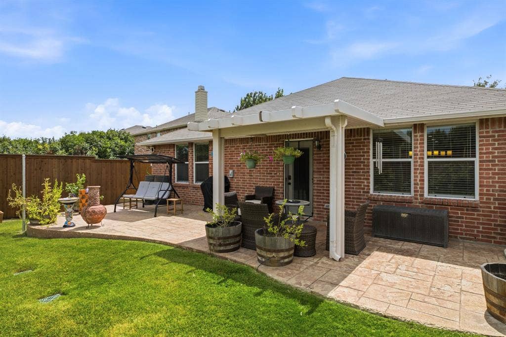 12932 Pearson Drive, Frisco, TX 75035 Covered back porch.