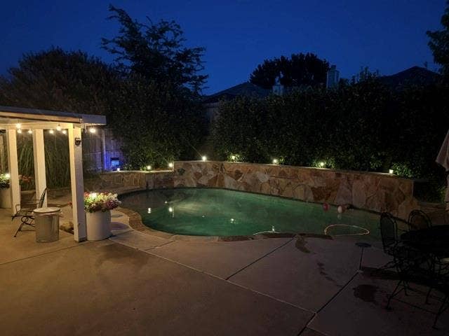 600 Crystal Falls Drive, McKinney, TX 75071 night view w lights