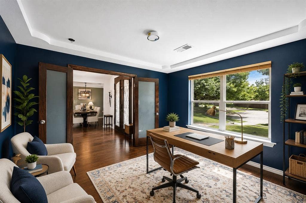 1433 Lincoln Place, Carrollton, TX 75006 virtually staged office/flex room