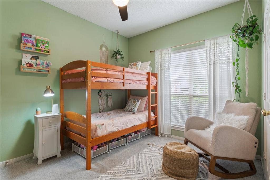 10308 Eagle Mountain Drive, Waco, TX 76712 Interior room featuring light green walls and grey carpeting