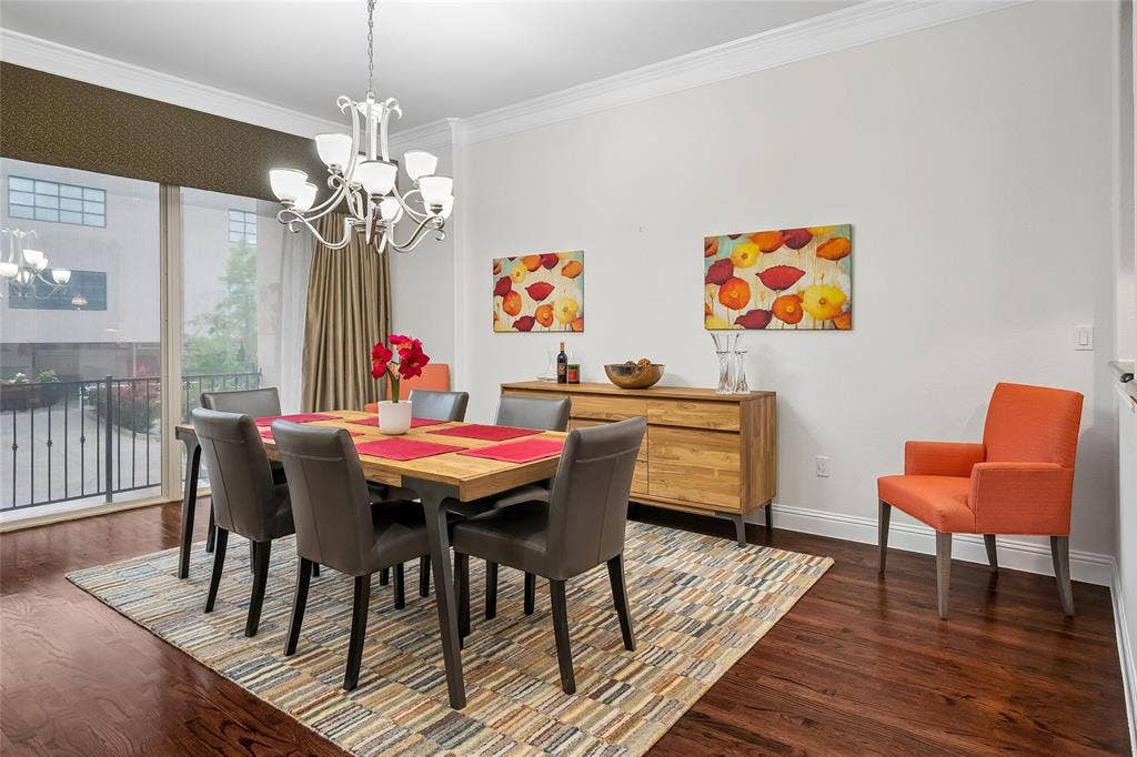 High ceilings are throughout the home.