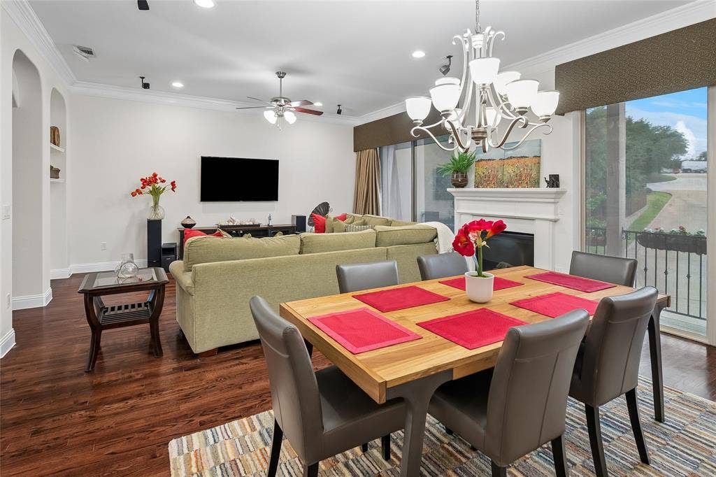 Step out on the balconies from the main level.