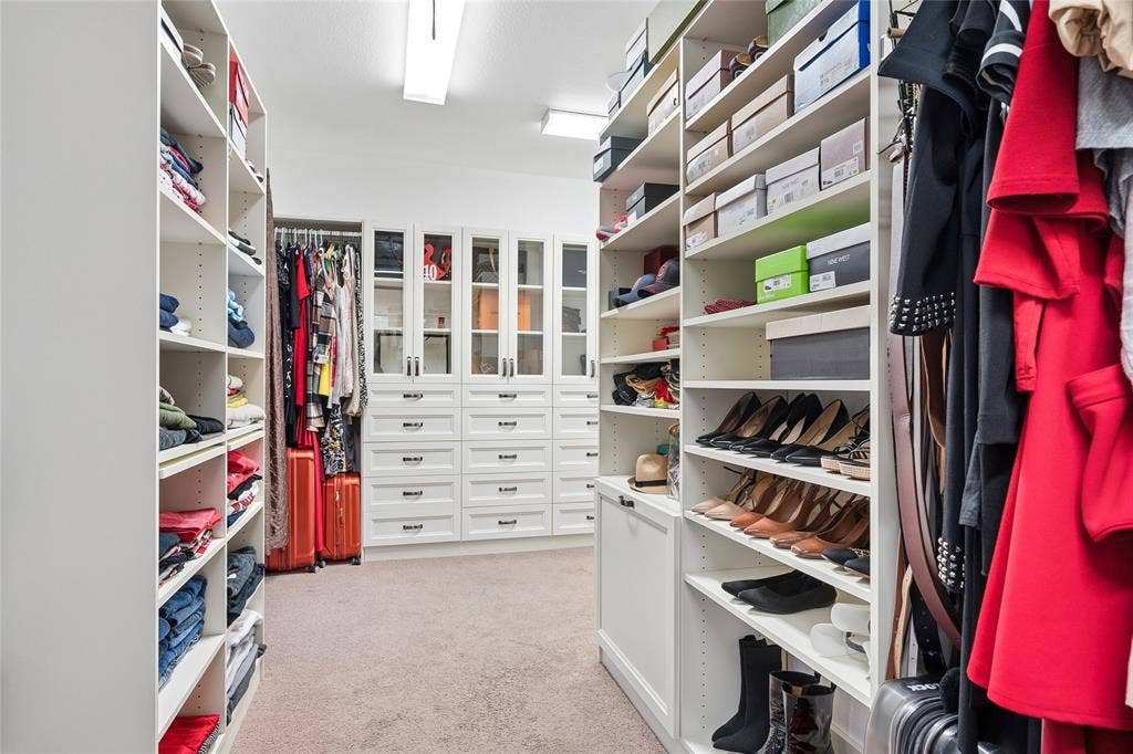 You'll love the huge walk-in closet where the lights come on automatically as you enter!