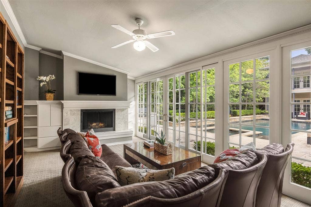 4310 Rawlins Street, Dallas, TX 75219 Fireplace and Built Ins