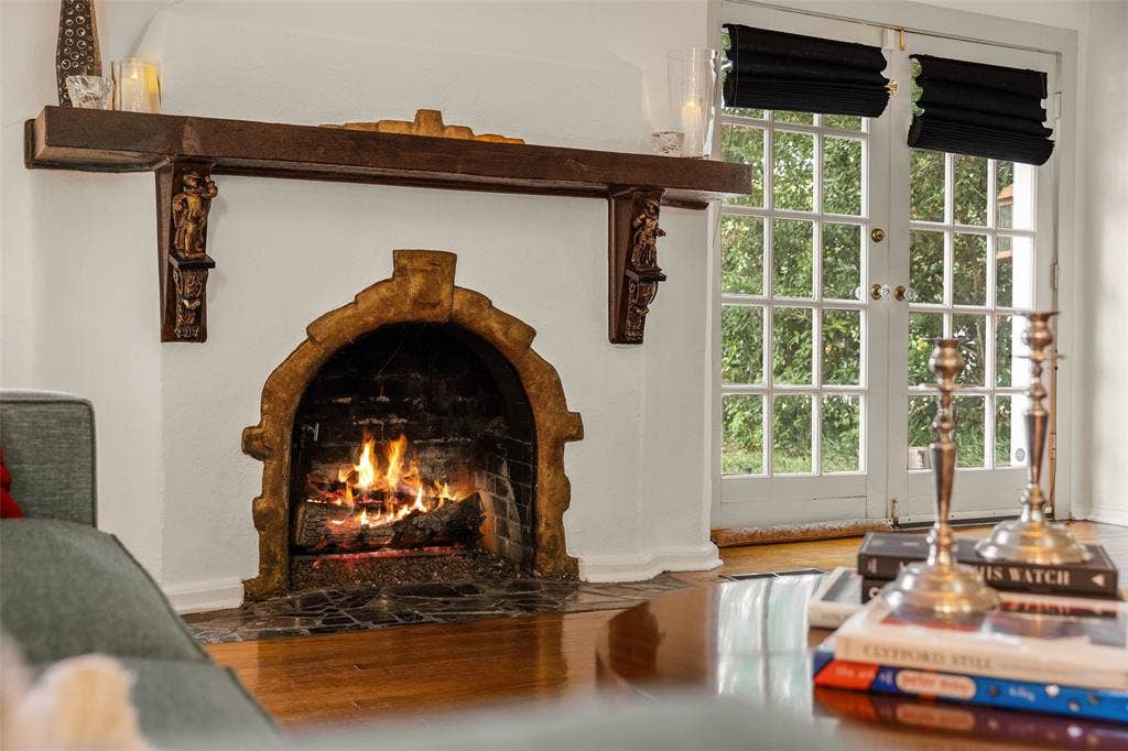 4310 Rawlins Street, Dallas, TX 75219 Artisan Fireplace