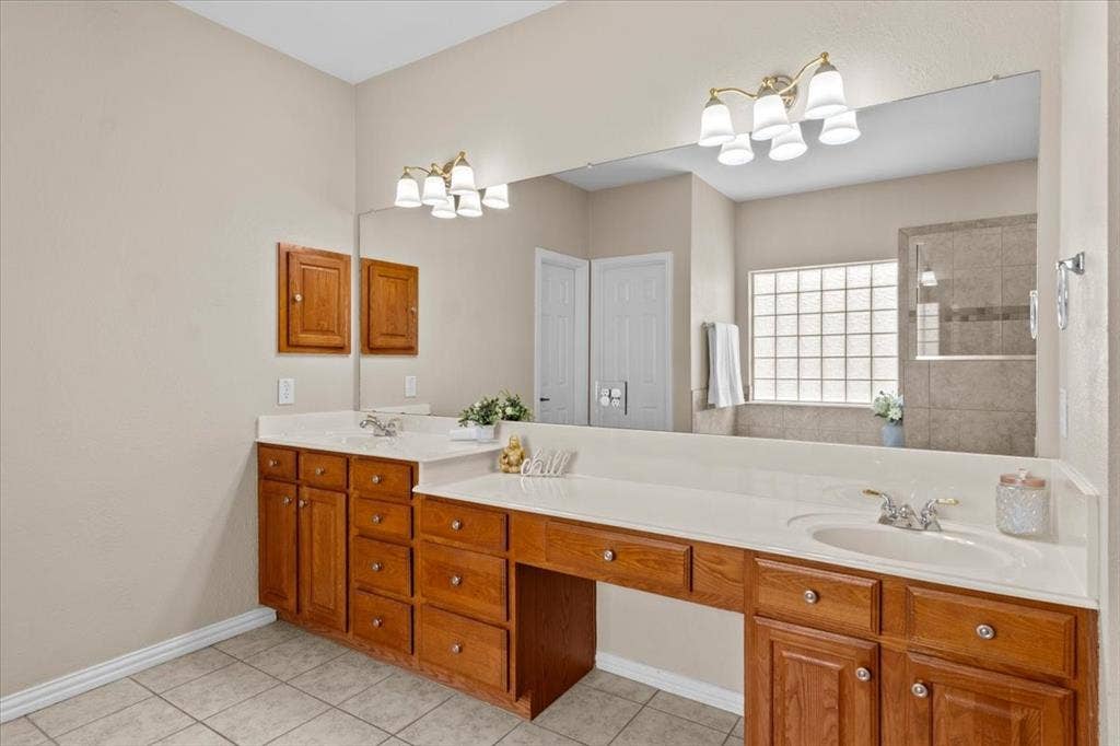1502 Chase Oaks Drive, Keller, TX 76248 Double sinks with a vanity sitting area