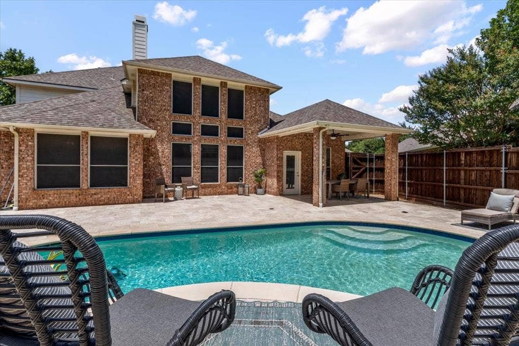 1502 Chase Oaks Drive, Keller, TX 76248 Large pool with expansive pool decking
