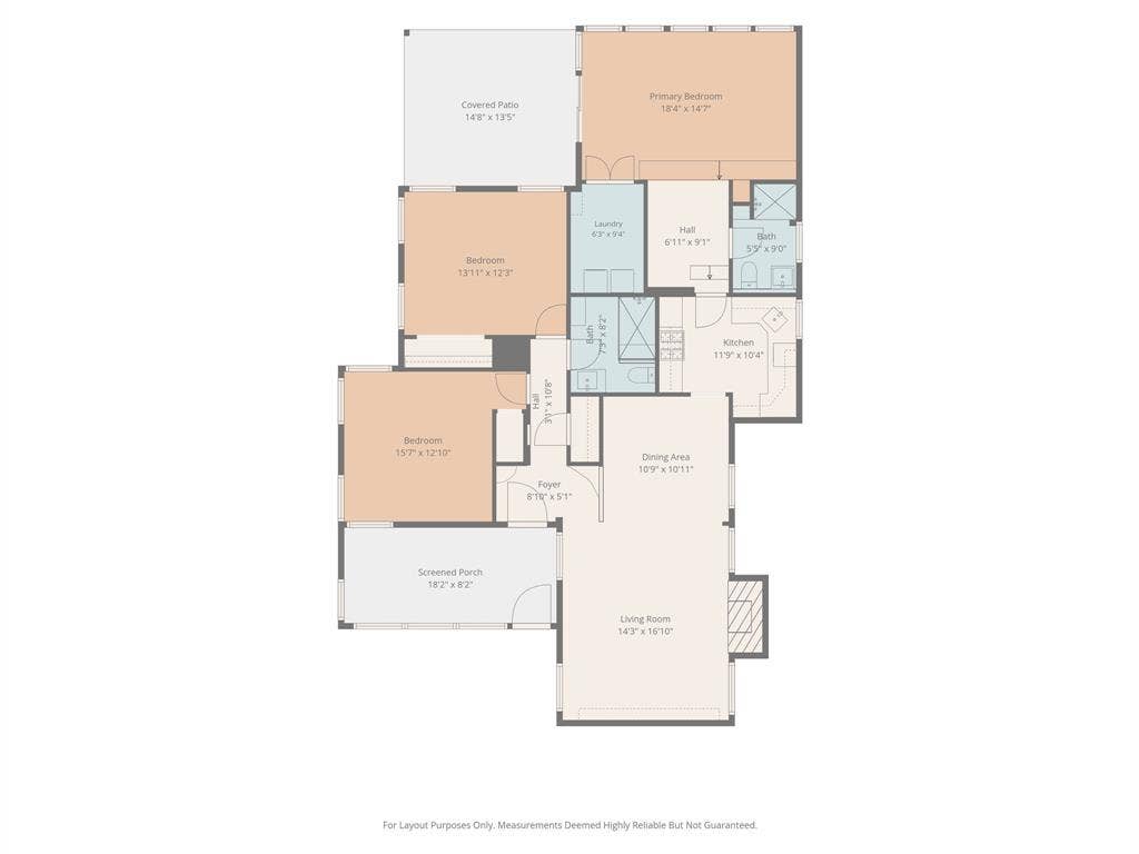 311 N Tennant Street, Dallas, TX 75208 Floor plan