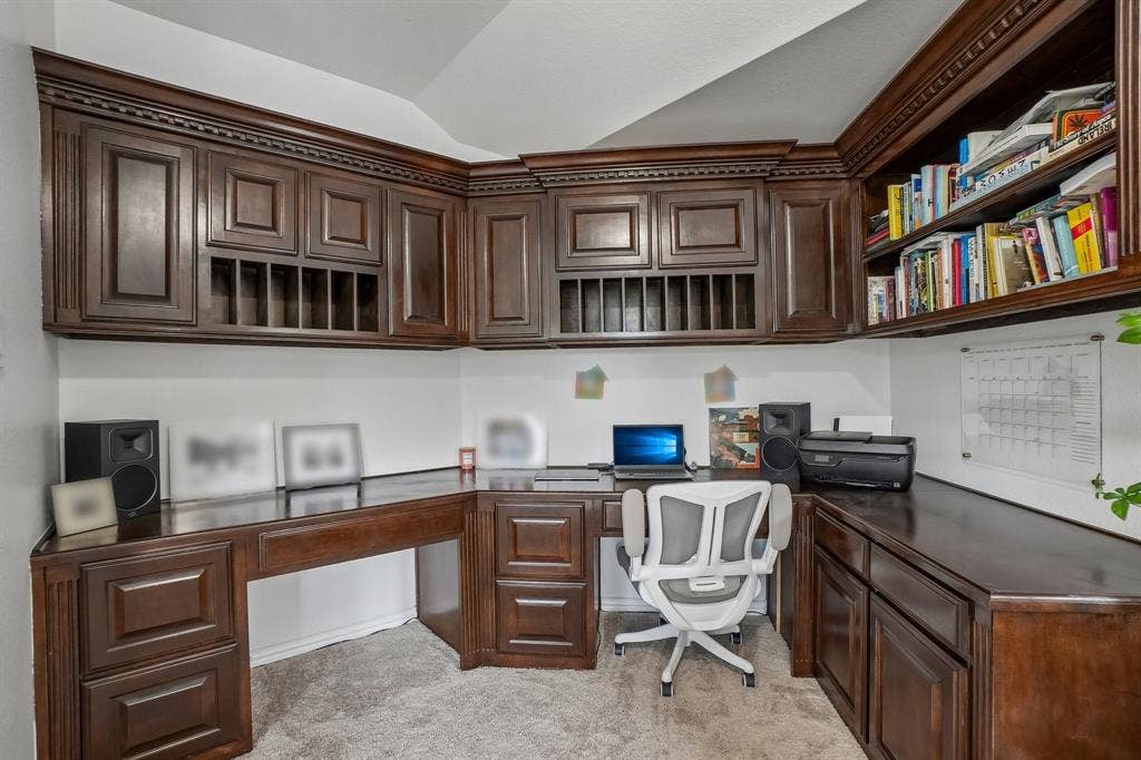 1380 Southern Pines Drive, Rockwall, TX 75087 Office with built in cabinets