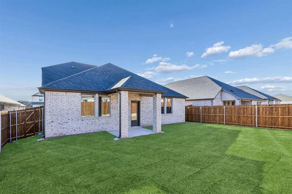 1908 Kentucky Trail, Seagoville, TX 75159 Covered Patio in the Haylee home plan by Trophy Signature Homes - REPRESENTATIVE PHOTO