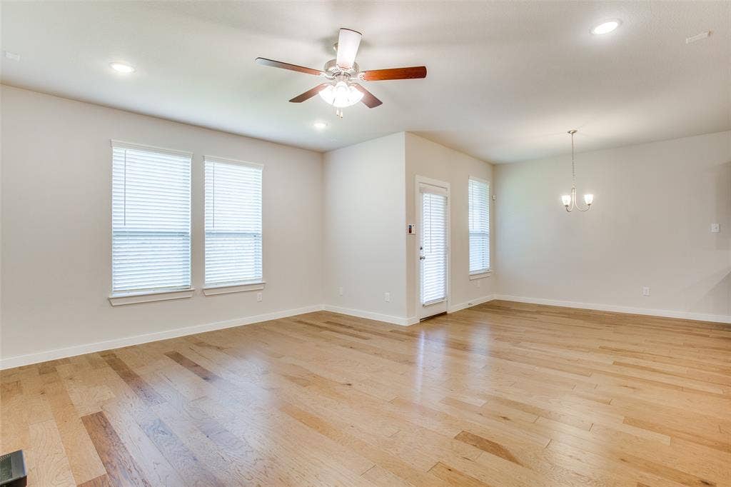 1432 Monarch Trail, Northlake, TX 76226 Open living, dining, and kitchen floor plan