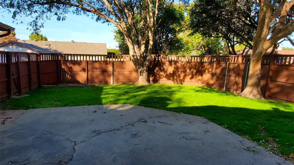 8440 Willow Creek Drive, Frisco, TX 75034 View of yard featuring a patio area