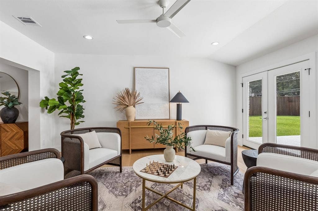 7124 Meadow Road, Dallas, TX 75230 Perfect space for chess,cards, or mah jongg