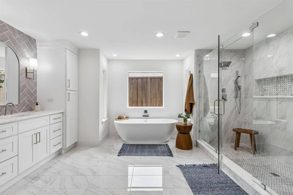 7124 Meadow Road, Dallas, TX 75230 Spectacular primary bathroom