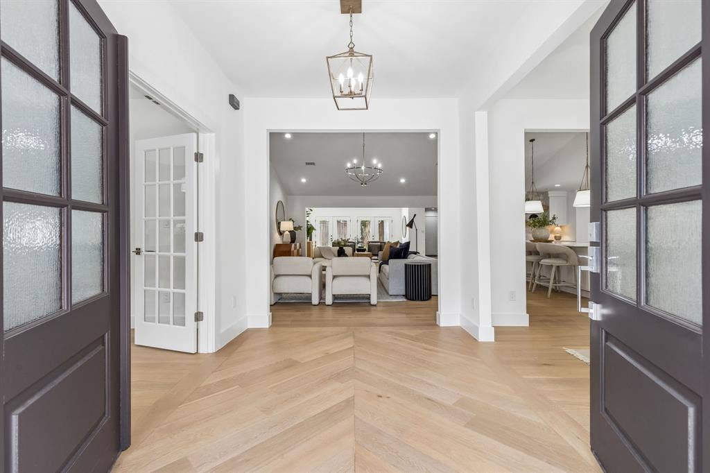 7124 Meadow Road, Dallas, TX 75230 Grand entry through french doors