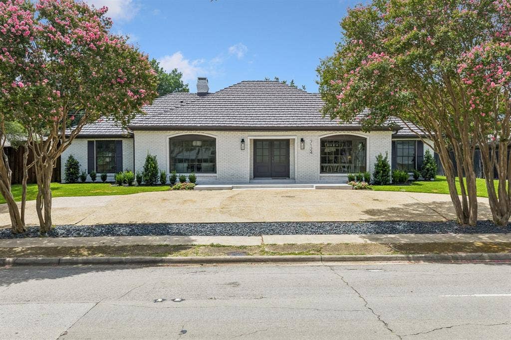 7124 Meadow Road, Dallas, TX 75230 Beautiful drive up with professional landscaping