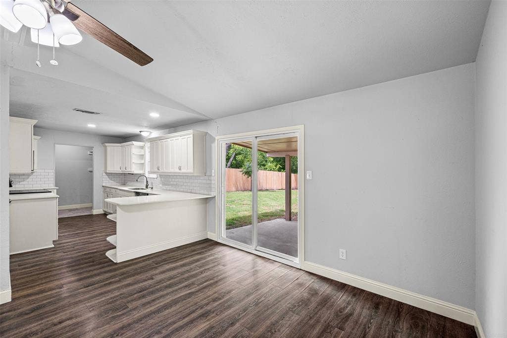 1005 Keller Avenue, Benbrook, TX 76126 Dining area directly off the kitchen, perfect for a table for gathering.