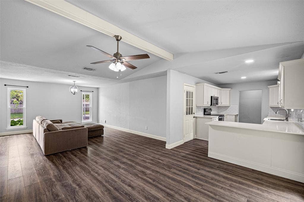 1005 Keller Avenue, Benbrook, TX 76126 Dining area opens up to the large living area.