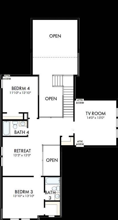 1820 Tye Street, Northlake, TX 76247 Floor plan