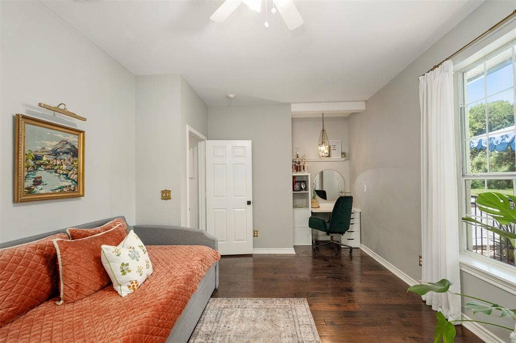 Bedroom 4 with built in desk