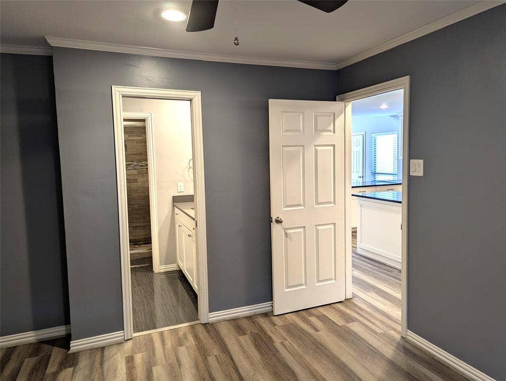 509 Pine Trail Drive, Allen, TX 75002 Wood-finish flooring throughout, crown molding, and recessed lighting