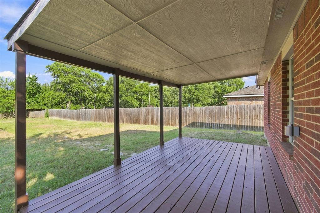 Large covered Deck