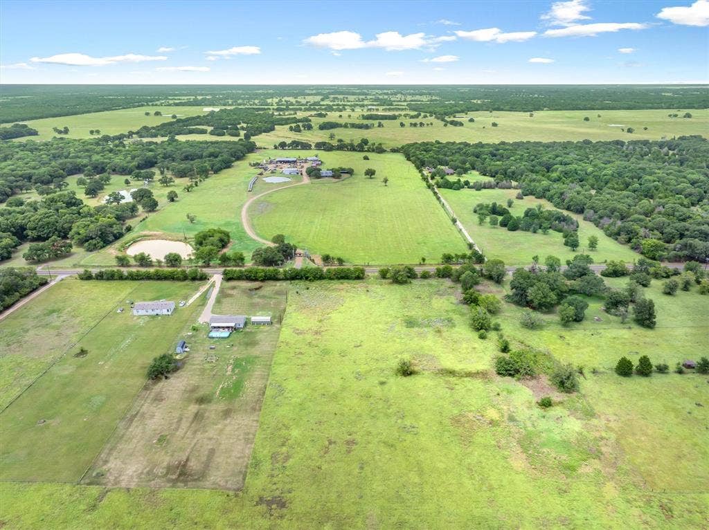 Lot 3R W. Cedar PKWY, Kemp, TX 75143 Expansive rural landscape featuring multiple parcels of land, abundant mature trees, and open pastures