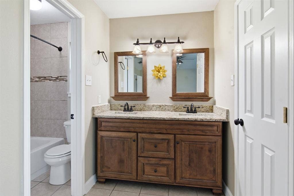 2502 Cranberry Lane, Euless, TX 76039 with separate double sinks