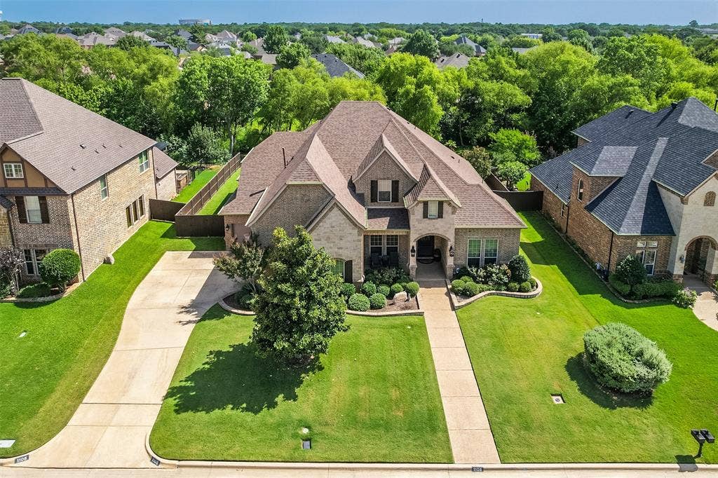 Front of property from drone