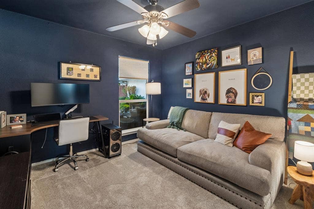 6708 McCallum Boulevard, Dallas, TX 75252 Bedroom currently utilized as an office
