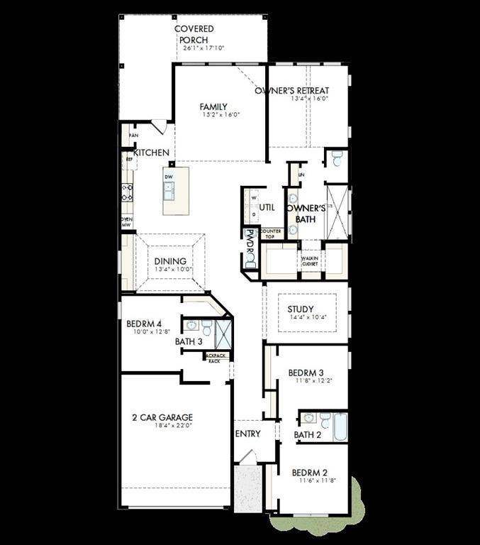 1359 Potenza Drive, Fate, TX 75087 Floor plan