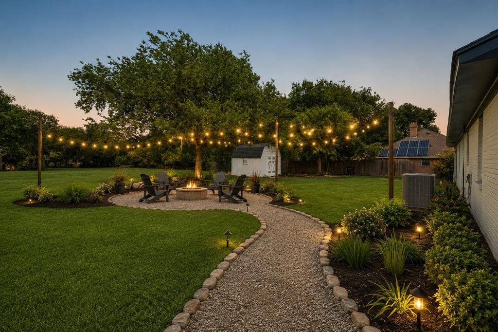VIRTUALLY STAGED TO SHOW POTENTIAL-FIRE PIT, FURNITURE, AND ADDITIONAL LANDSCAPING ARE NOT INCLUDED WITH PROPERTY