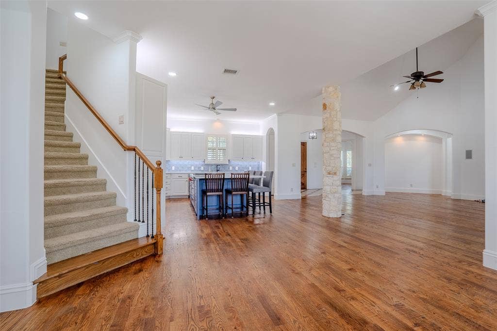 710 Corsica Court, Argyle, TX 76226 Steps that lead to 3 bedrooms and a game room (could also be a 6th bedroom)