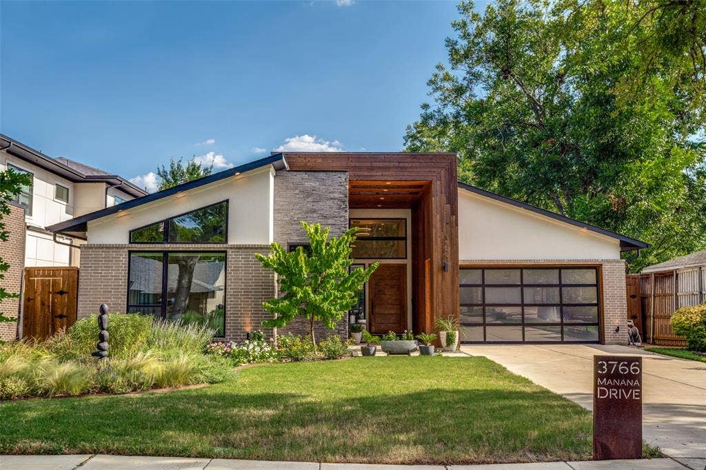 3766 Manana Drive, Dallas, TX 75220 Highly sought one story modern home in Midway Hollow. 3 bedrooms, 3 bath and an office. Close to multiple highways and Love Field.