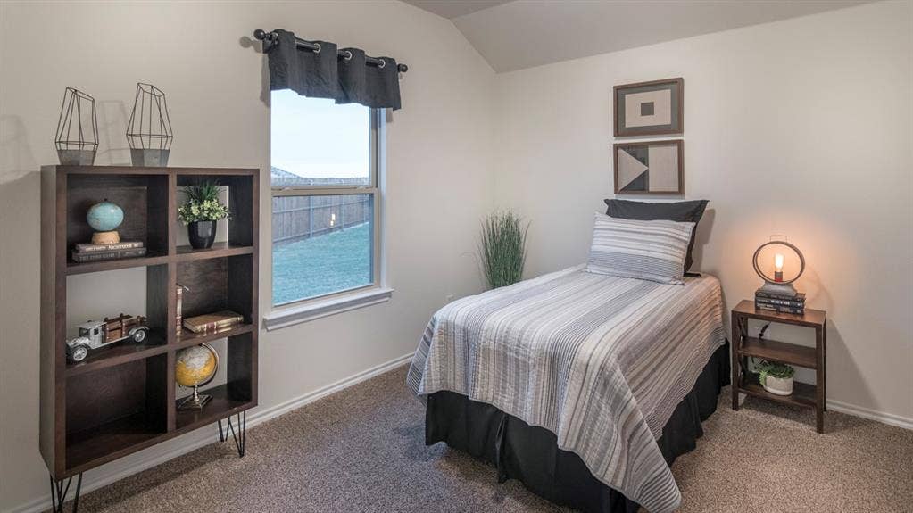 5618 Gannet Place, Crandall, TX 75114 Neutral-toned room featuring a single window with a valance, soft carpet flooring, and light-colored walls