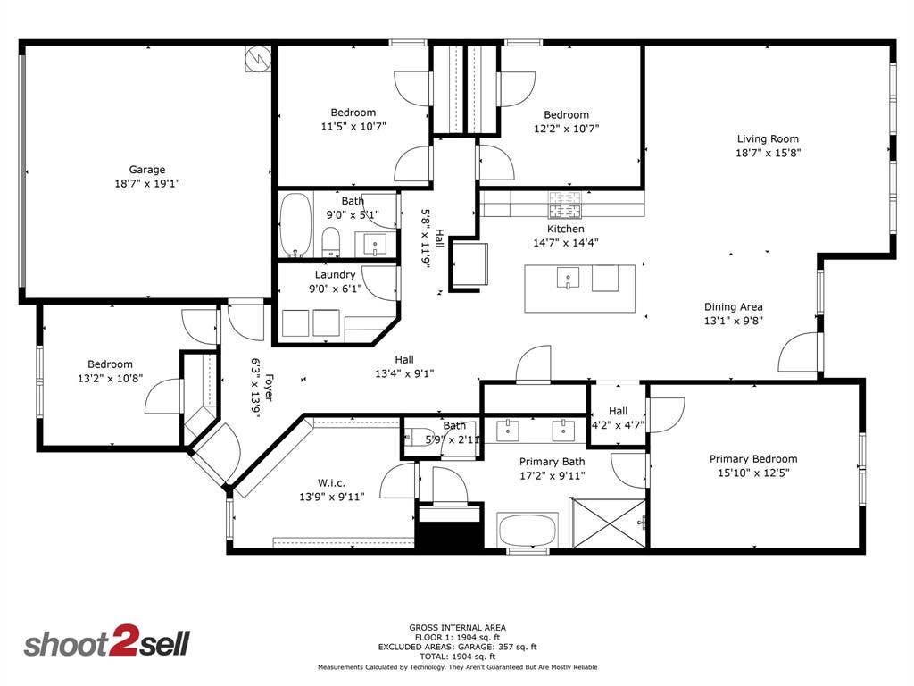 1116 Muncie Avenue, Dallas, TX 75212 Floor plan