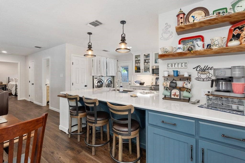 138 Wildgrove Drive, Gun Barrel City, TX 75156 Oversized kitchen island with coffee bar & storage