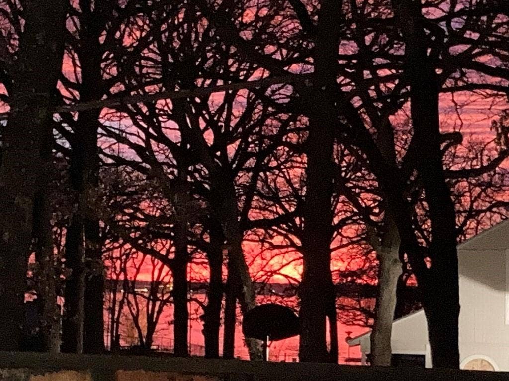 138 Wildgrove Drive, Gun Barrel City, TX 75156 Sunset view from side porch of home