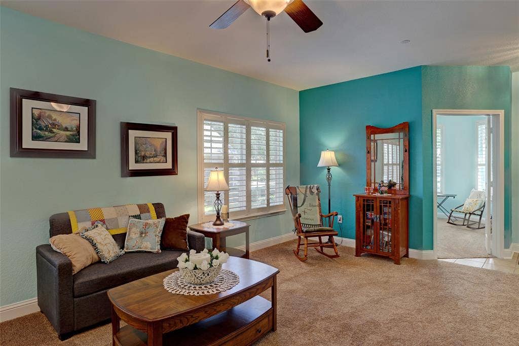 9909 Kaufman Place, Plano, TX 75025 Notice the rare extra windows and the beautiful plantation shutters