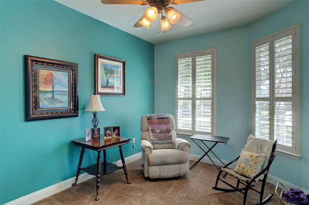 9909 Kaufman Place, Plano, TX 75025 Office staged as a sitting room but big enough for a great office