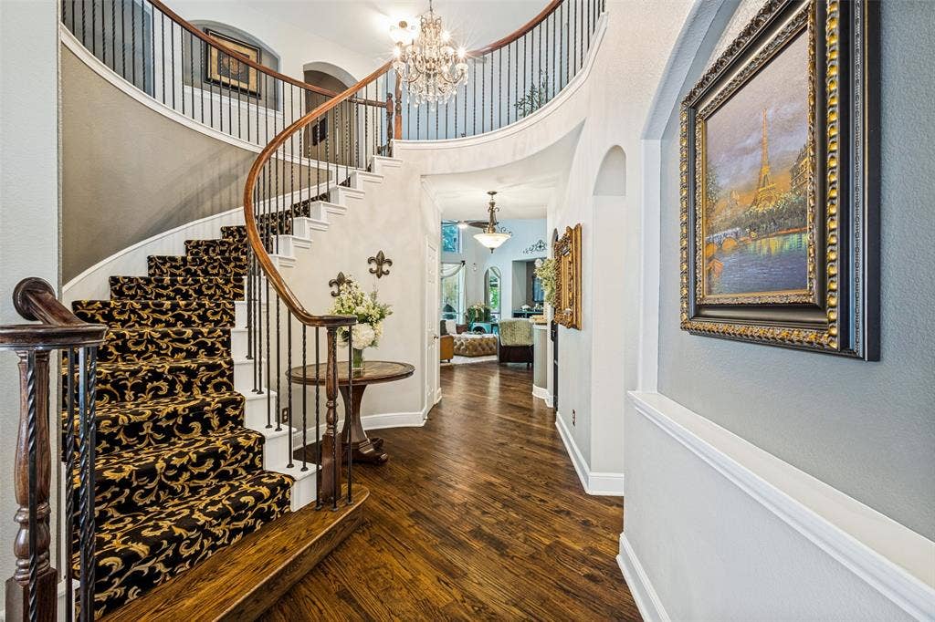Staircase and downstairs hallway