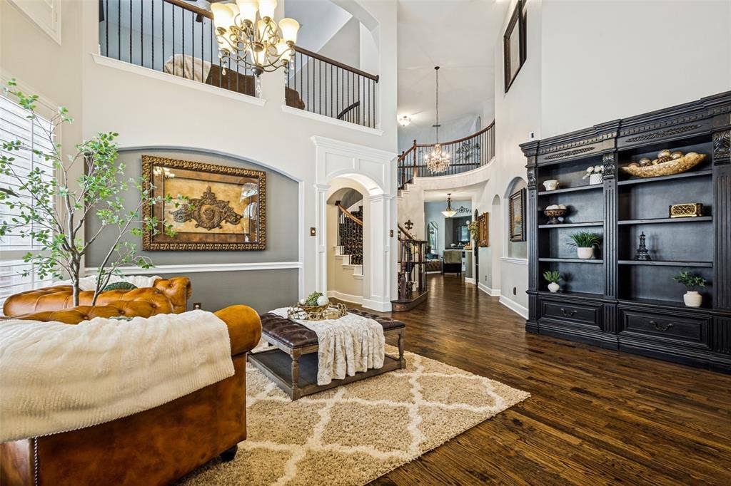 View of downstairs hallway leading to the family room.