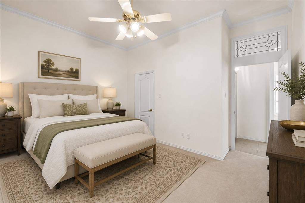 1013 Brook Arbor Drive, Mansfield, TX 76063 virtually staged guest room or office with separate door