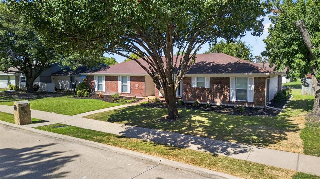 4213 Cheyenne Drive, Rowlett, TX 75088 Mature trees provide lots of shade.