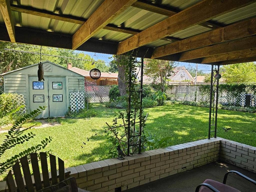 Back yard from Patio