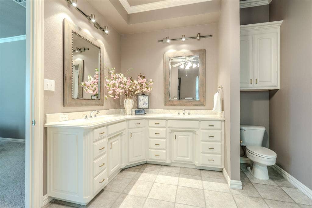 6420 Shady Oaks Lane, Midlothian, TX 76065 Another view of the gorgeous cabinetry in the primary bathroom.