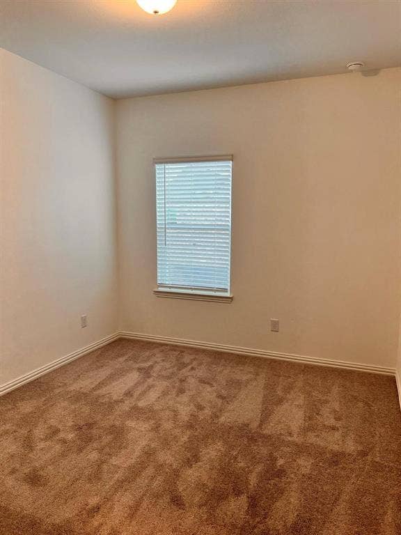 1054 Old Rosebud Drive, Allen, TX 75013 Room featuring neutral-toned walls, brown carpet, and white baseboards