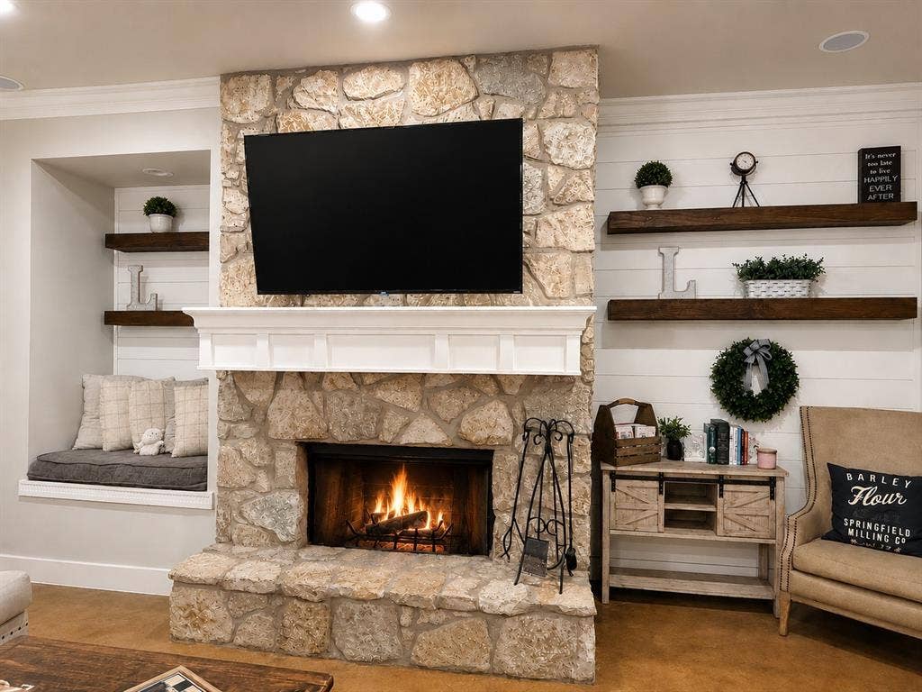 Fireplace in Living Room