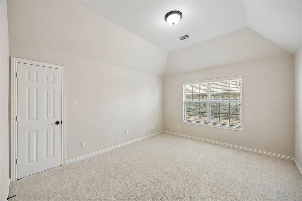 Large secondary bedroom upstairs with separate bathroom
