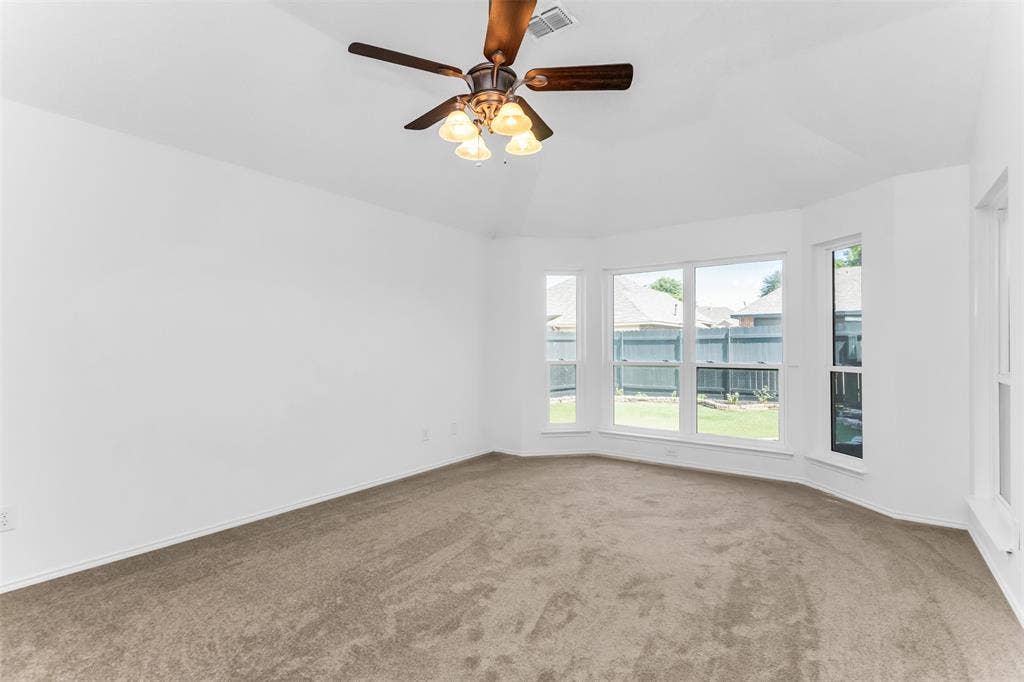11404 Amber Valley Drive, Frisco, TX 75035 Bright corner room flooded with natural light through expansive multi-pane glass doors and windows